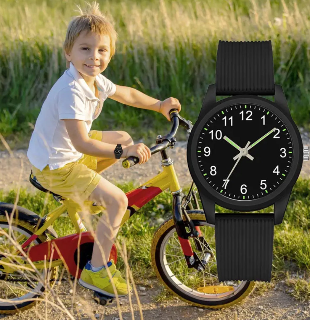 Kids Analog Watches, Soft Band, Easy to Read for Ages 3-10