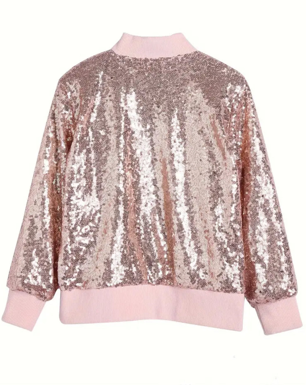 Kids' Sparkling Energetic Sequin Glitter Jacket for Girls