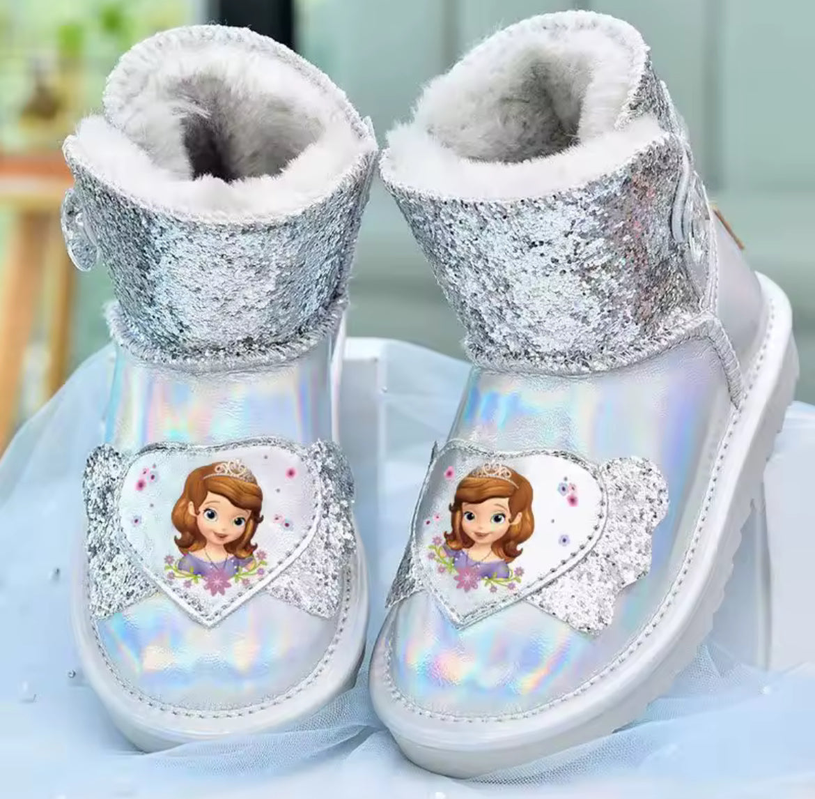 Princess Winter Boots Plush, Warm & Waterproof