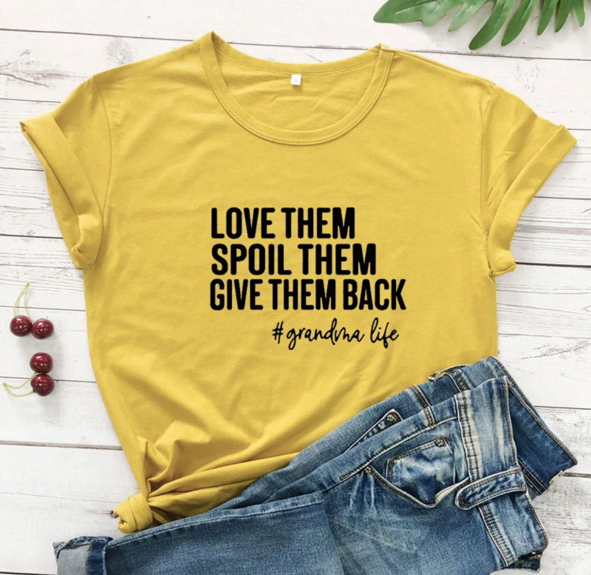 Love Them Spoil Them Give Them Back, Casual Women Short Sleeve