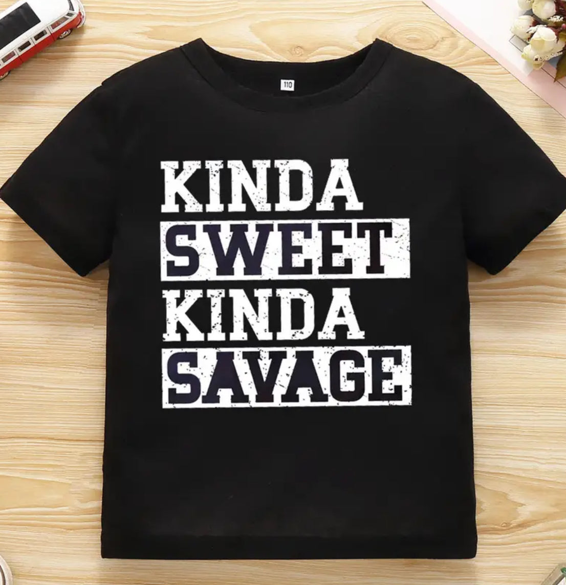 “KINDA SWEET KINDA SAVAGE” Casual T-Shirts, Soft Comfy Crew Neck