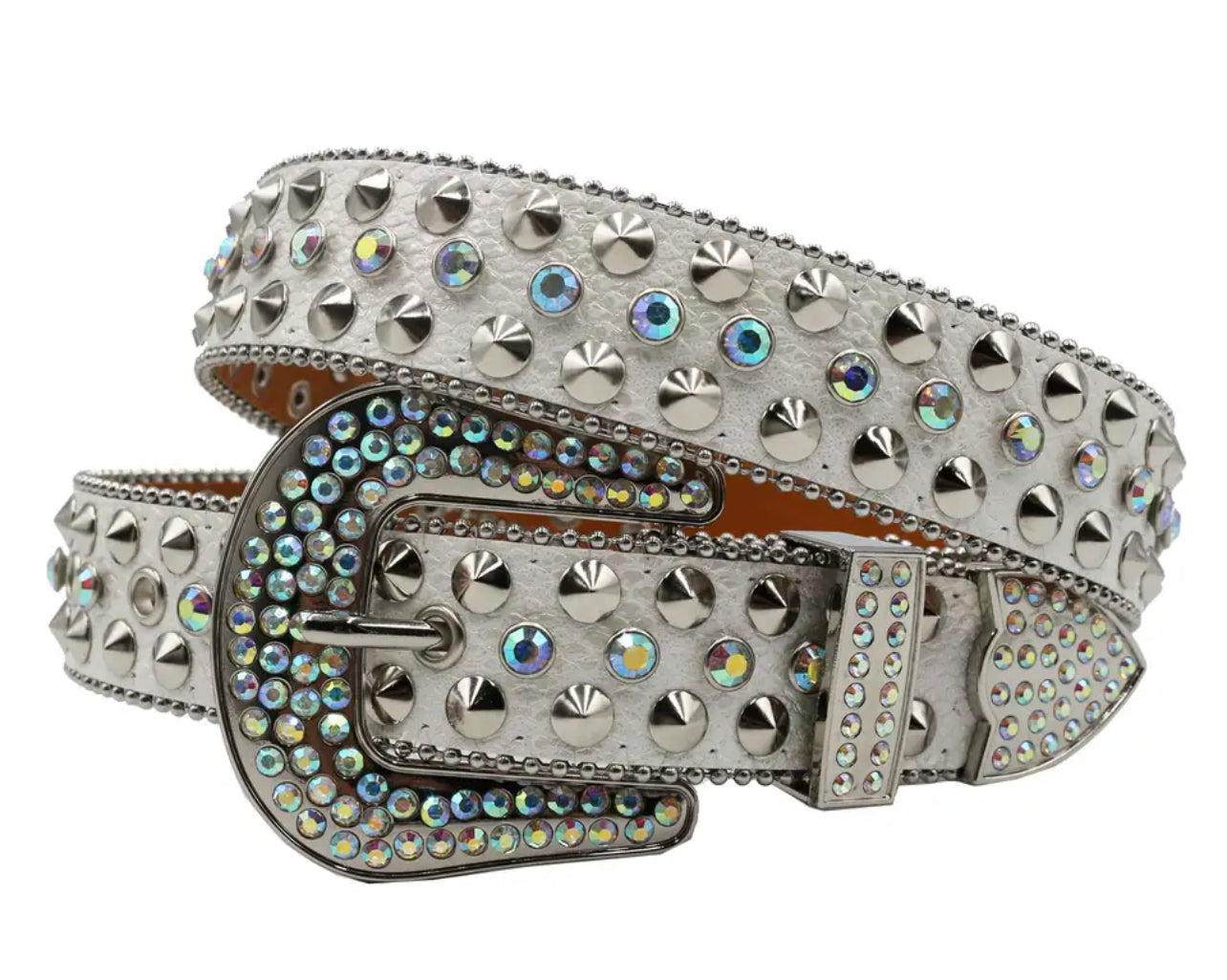 Hot Rhinestone Studded Belts Studded Leather Belts