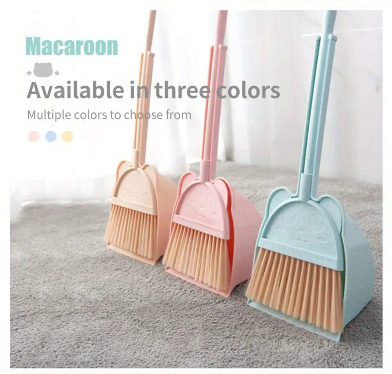 Clean Your Home in Style with this Mini Broom & Dustpan Set!