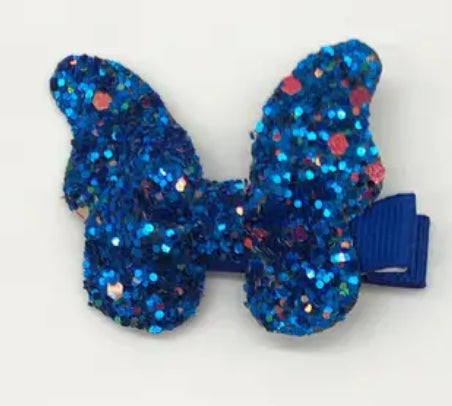 Glitter Bow, Side Clips Hair Accessories, 1 piece