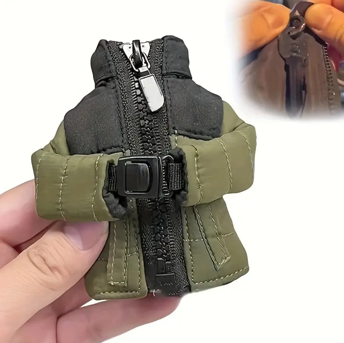 Mini -Style Down Coat Durable Keychain | Holder 