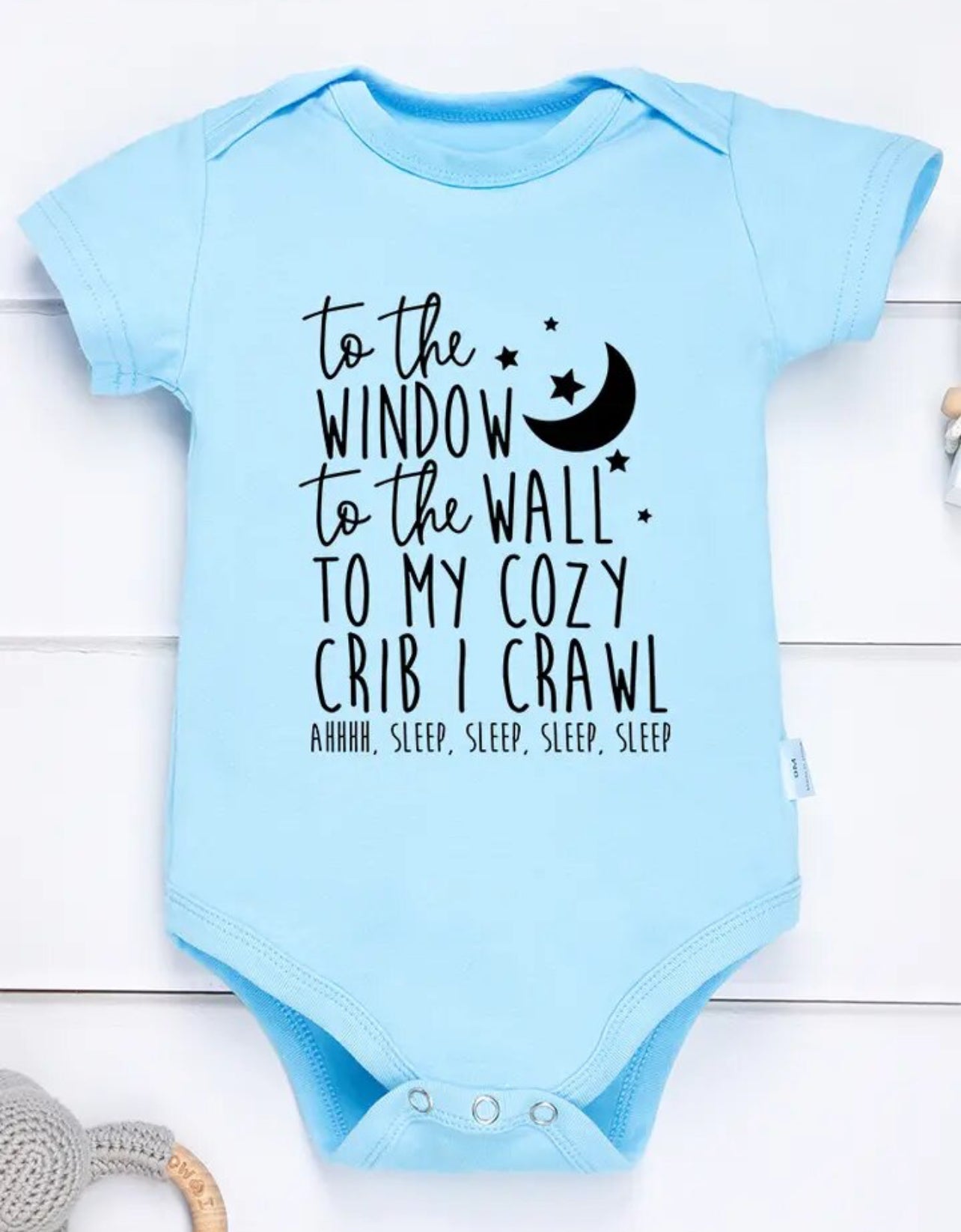 “To the Window To The Wall” Gender Neutral Onesie