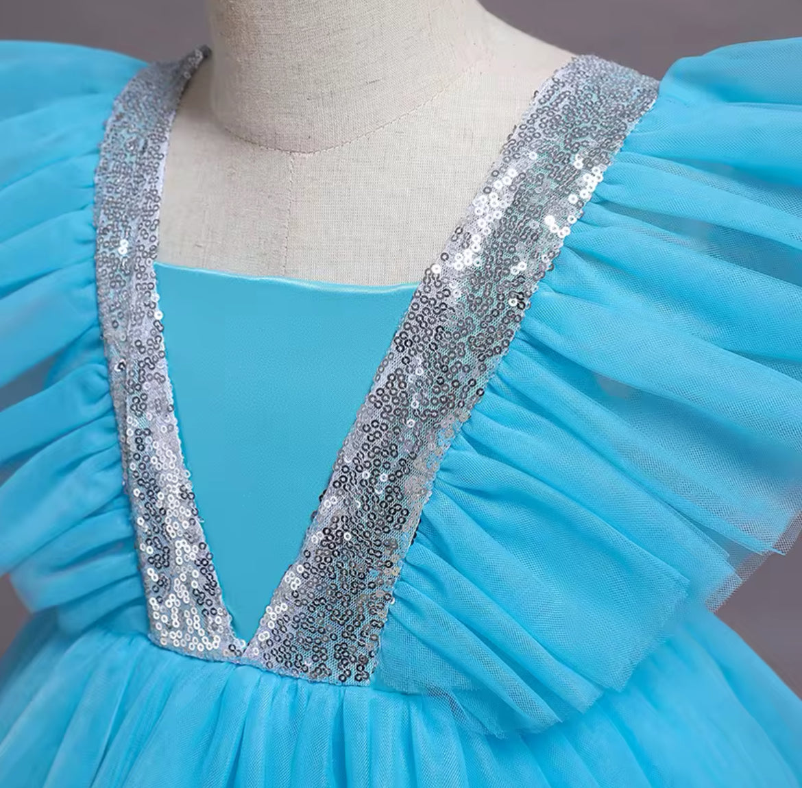 Elegant Party Sequins Tutu Gown Children’s Formal