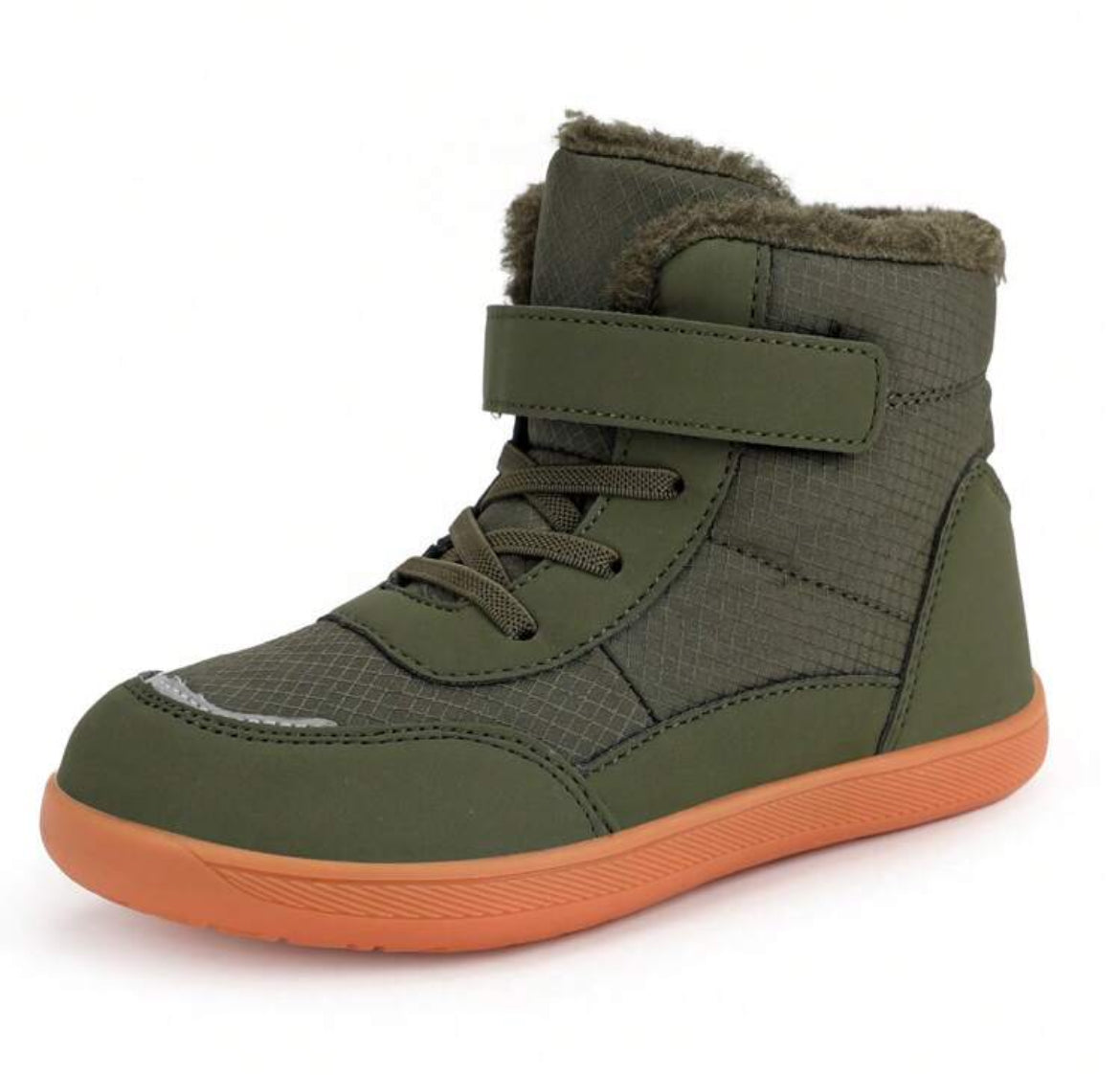 Kids Winter Snow Boots, Wide Toe Box, Fleece Lining Warm, Casual Fashion, Versatile Anti-Slip