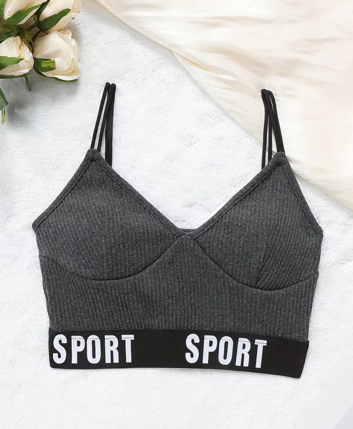 Conjunto de 3 piezas de sujetador deportivo para niñas