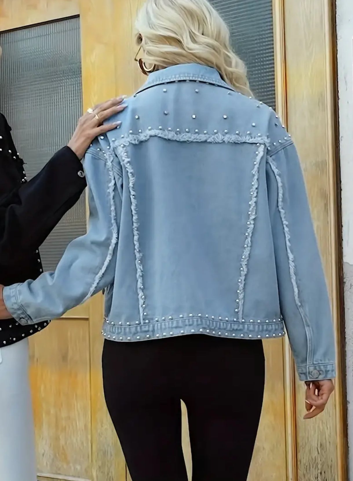 Studded Denim Jacket, Raw Detail