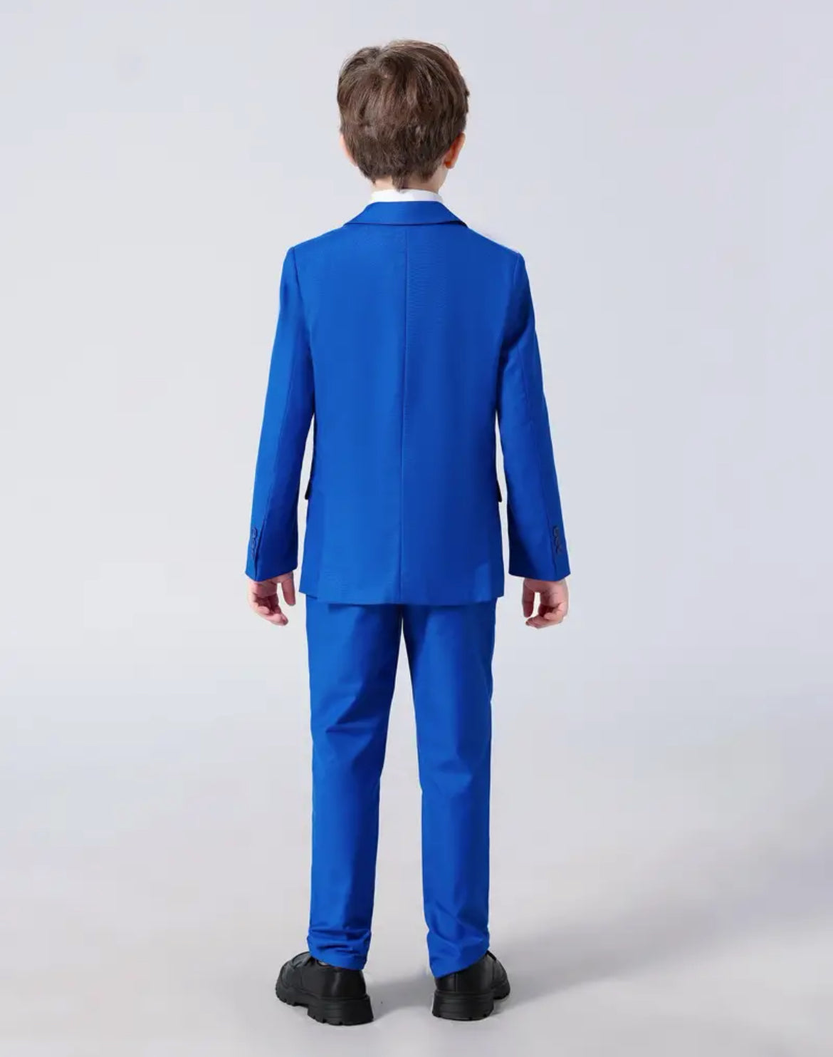 4pcs Boys Formal Gentleman Outfits, Long Sleeve Blazer,  Bowtie, Pants & Vest