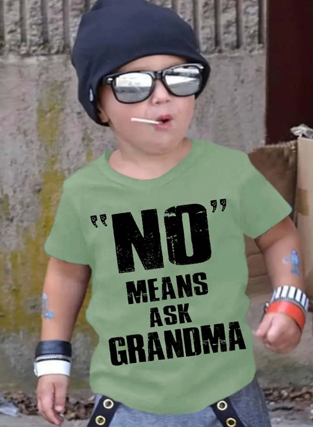 "No" Means Ask Grandma Print Tee Tops and other gift ideas