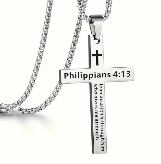 Men's Stainless Steel Cross Pendant