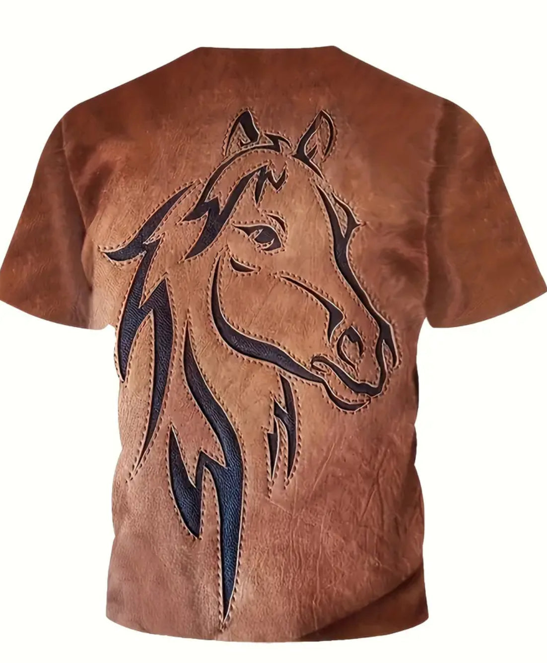 “Ryder” Girls Casual Western Style Horse Print Top