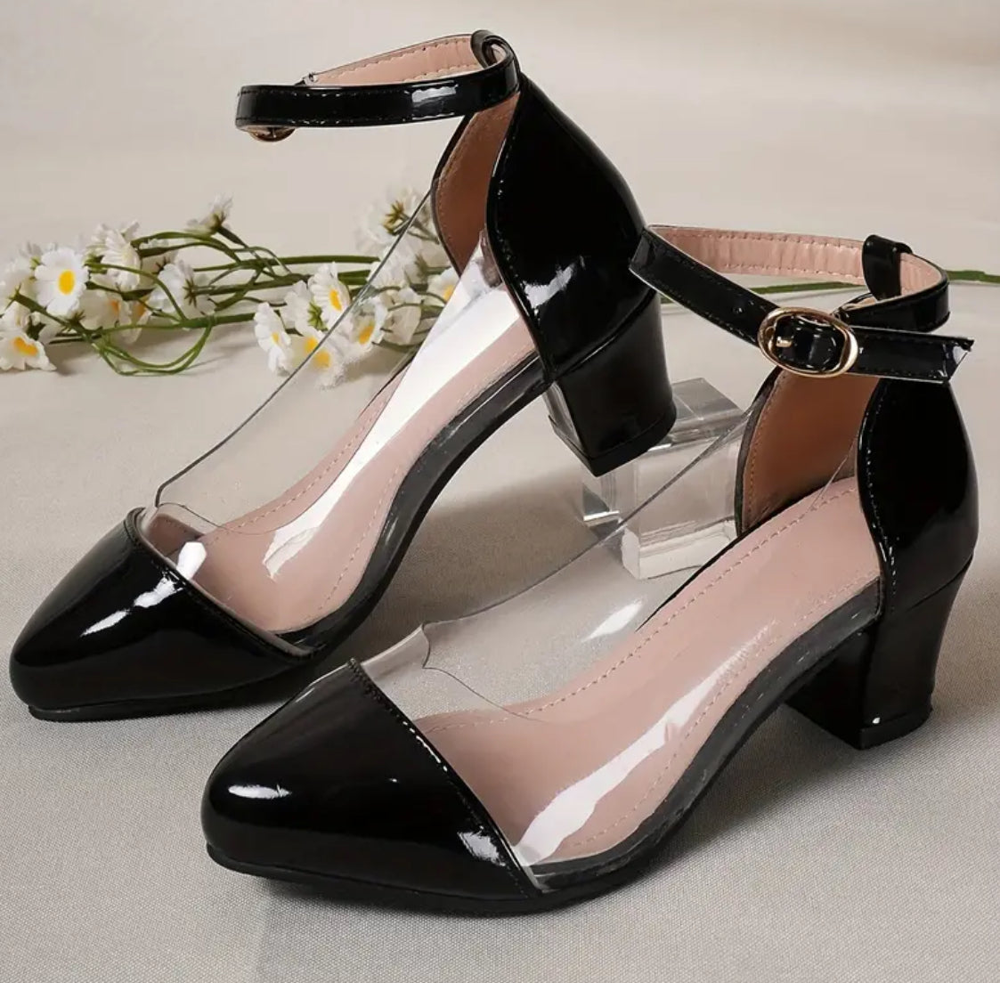 “Clear Side View” High Heel Shoes For Girls