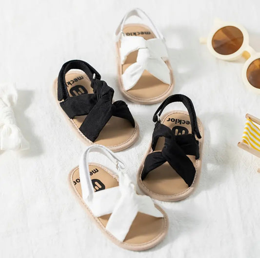 Chic Open Toe Sandals For Baby Girls, Breathable Lightweight, Glam ✨ Baby Collection