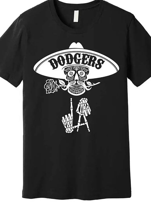 “Los Dodgers” Men's Short Sleeve Graphic T-shirts