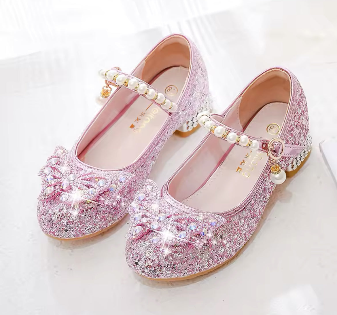 Butterflies & Glitter Crystals Girls Shoes