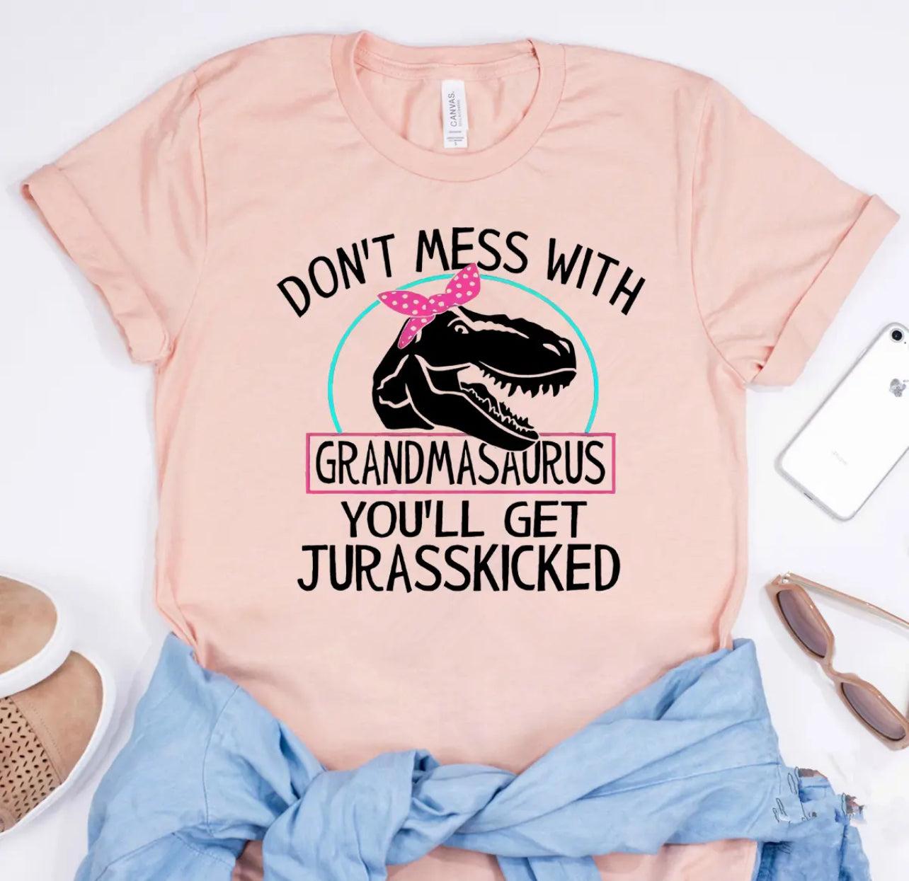 Grandmasauras , Print Tee Tops and other gift ideas