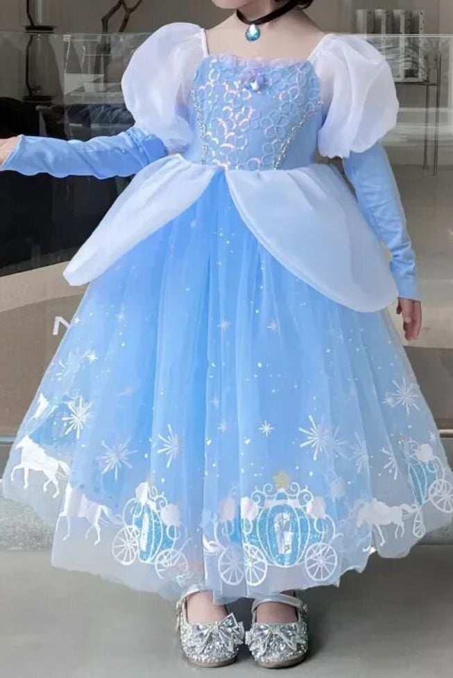 Fairy Tale Princess Dress & Sleeves Set - Cinderella