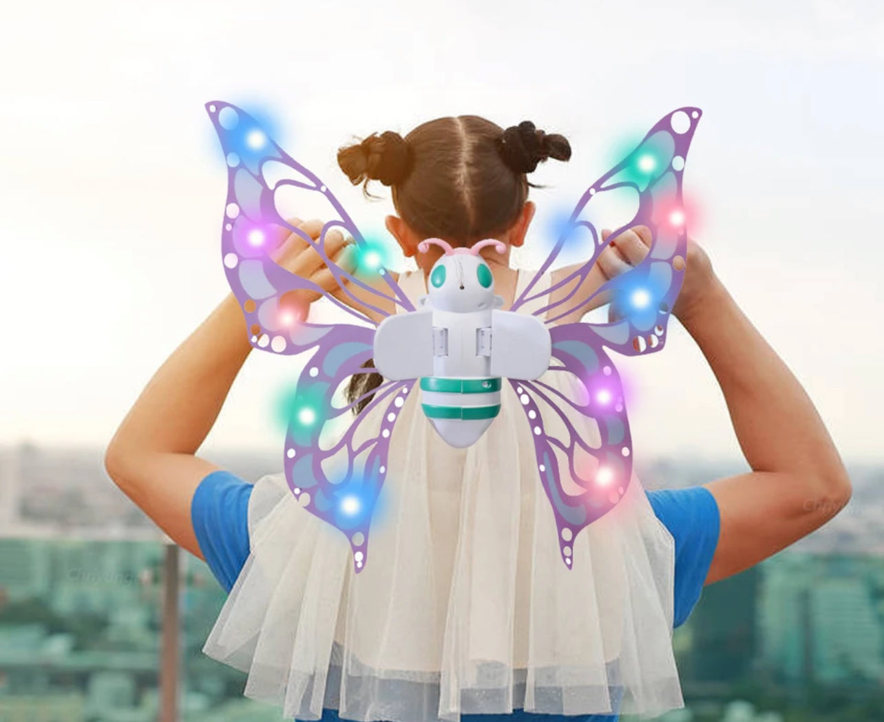 Electric Butterfly Wings with Lights, Fairy Wings for Kids