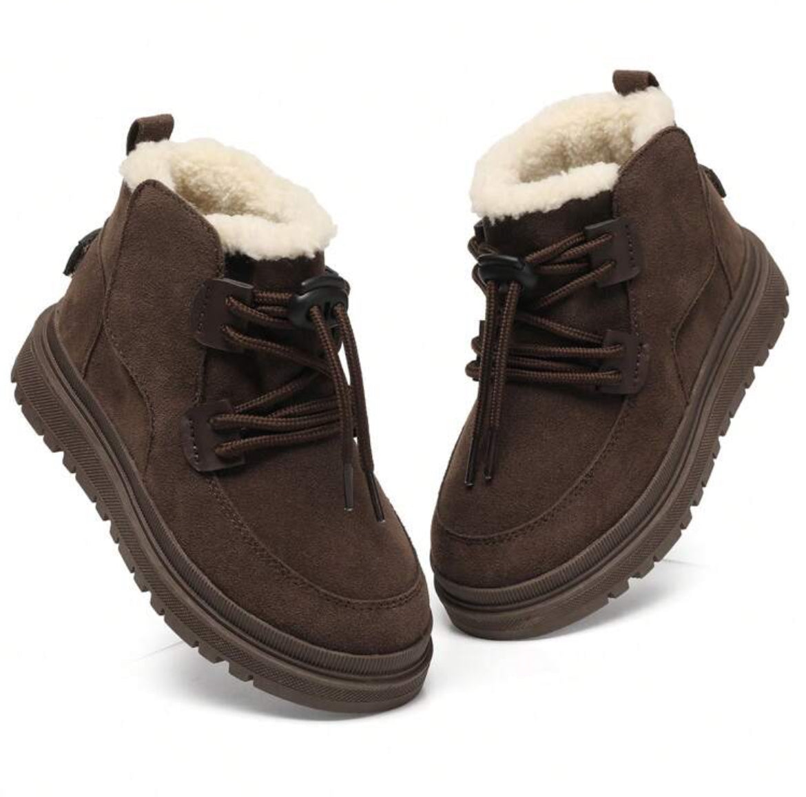 Kids Warm Plush Lined Snow Boots, Gender Neutral 🧸