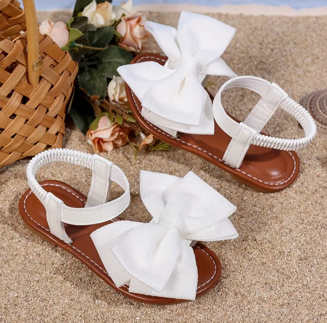 Girls ‘HEATHER’ Chic Bow Beach Sandals