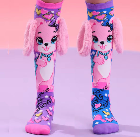 Girls 3D Warm Knee High Socks, 1 Pair