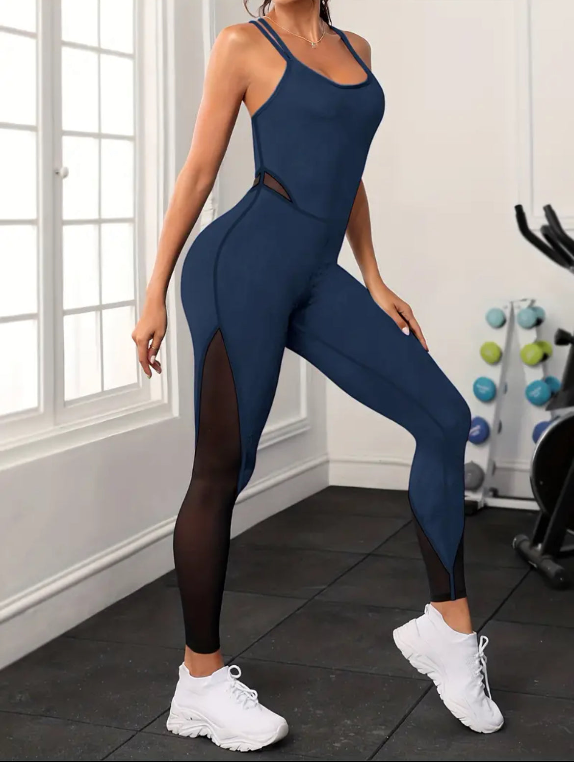 Yoga Cami Jumpsuit, Beauty Back, Fitness Sports Jumpsuit, Activewear