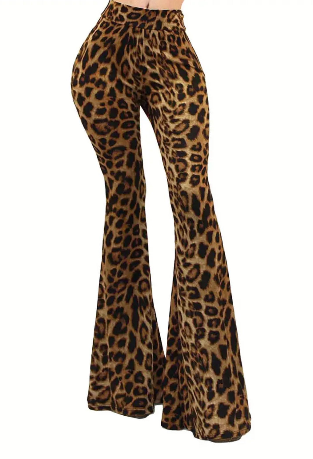 Flared Leopard, High-Waisted, Versatile + Stretchy