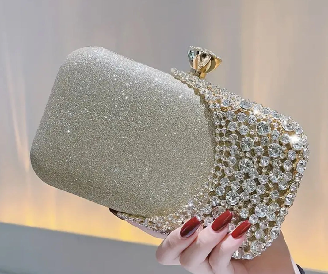 “Vintage Crystal” Beaded Clutch