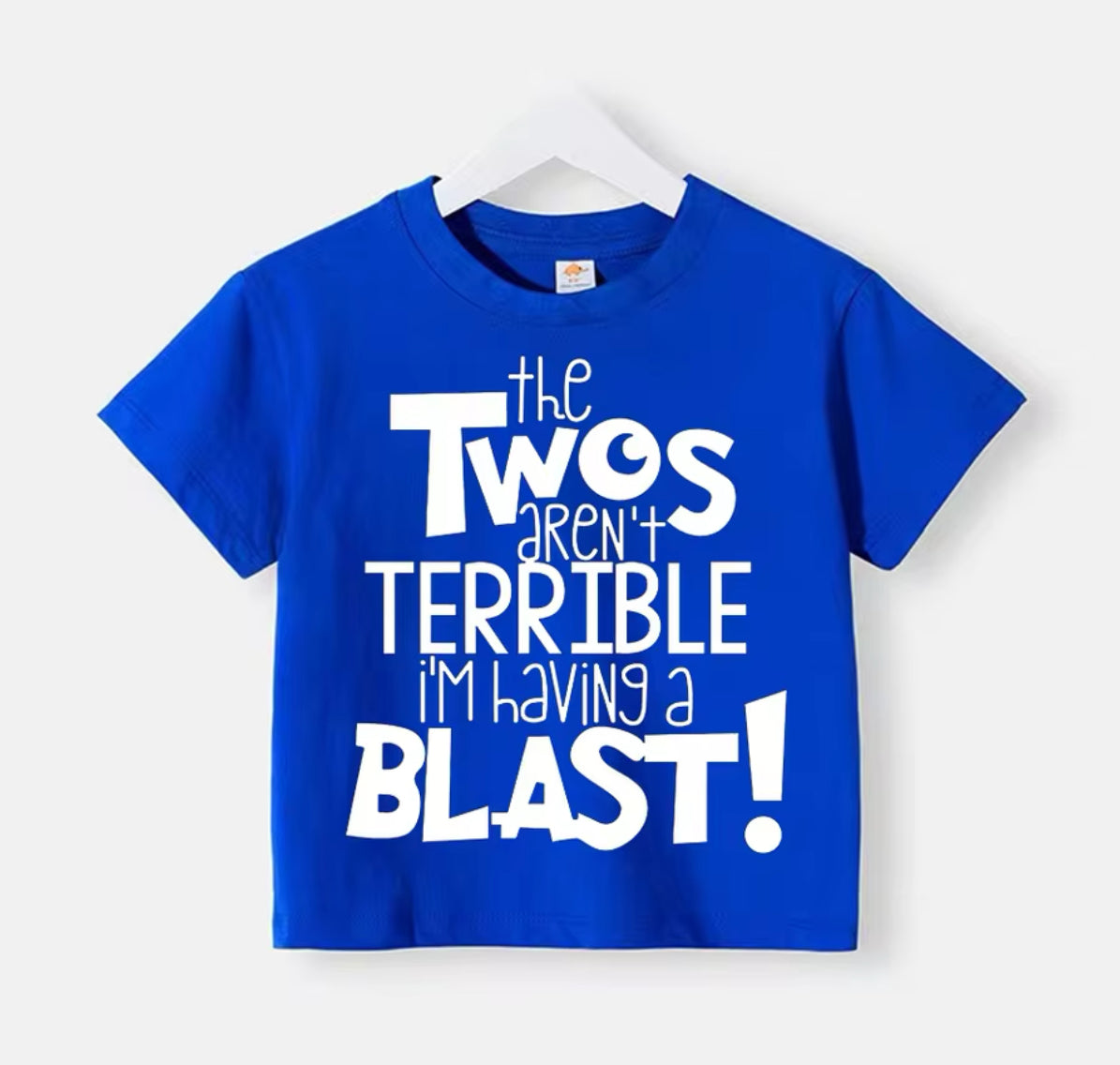 “Terrible Twos Are A Blast” T-Shirt, Kids Clothes