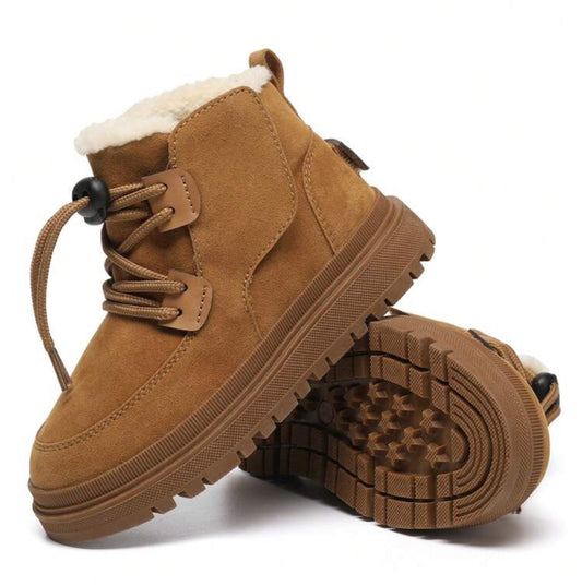 Kids Warm Plush Lined Snow Boots, Gender Neutral 🧸