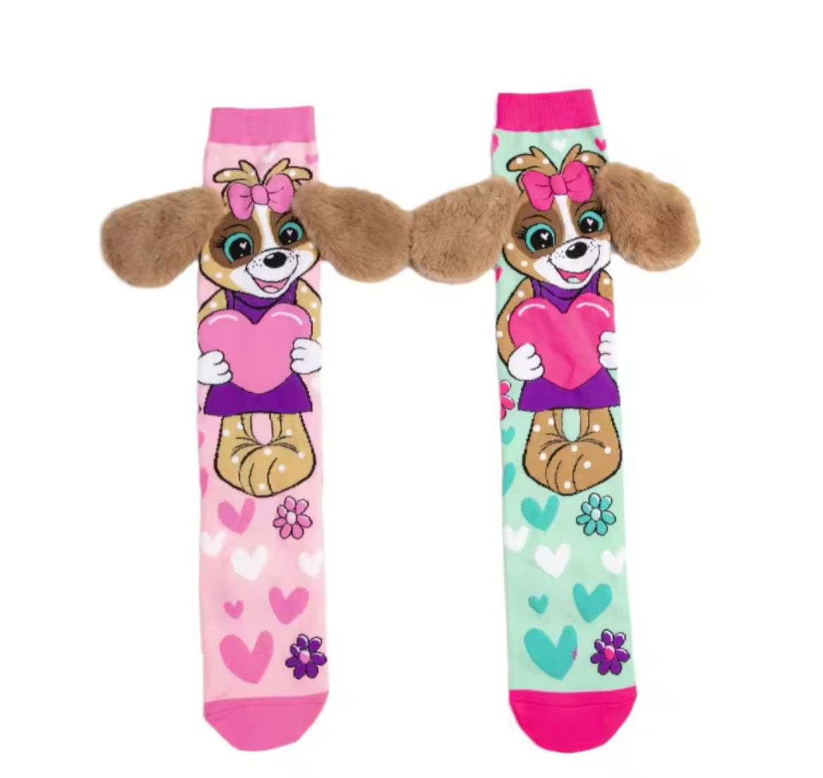 Girls 3D Warm Knee High Socks, 1 Pair