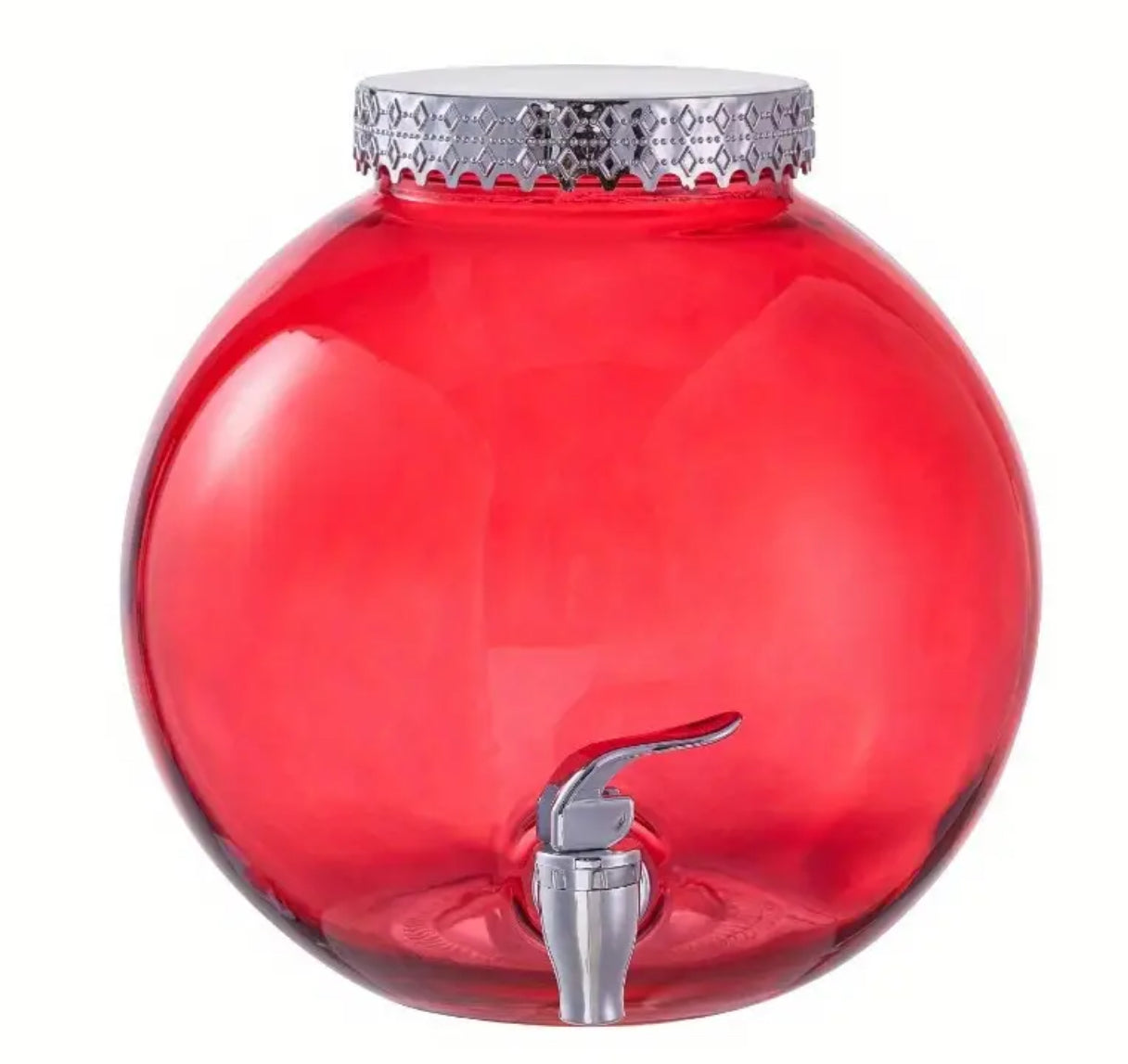 “Holiday Glass Ornament” 1.5-Gallon Beverage Dispenser