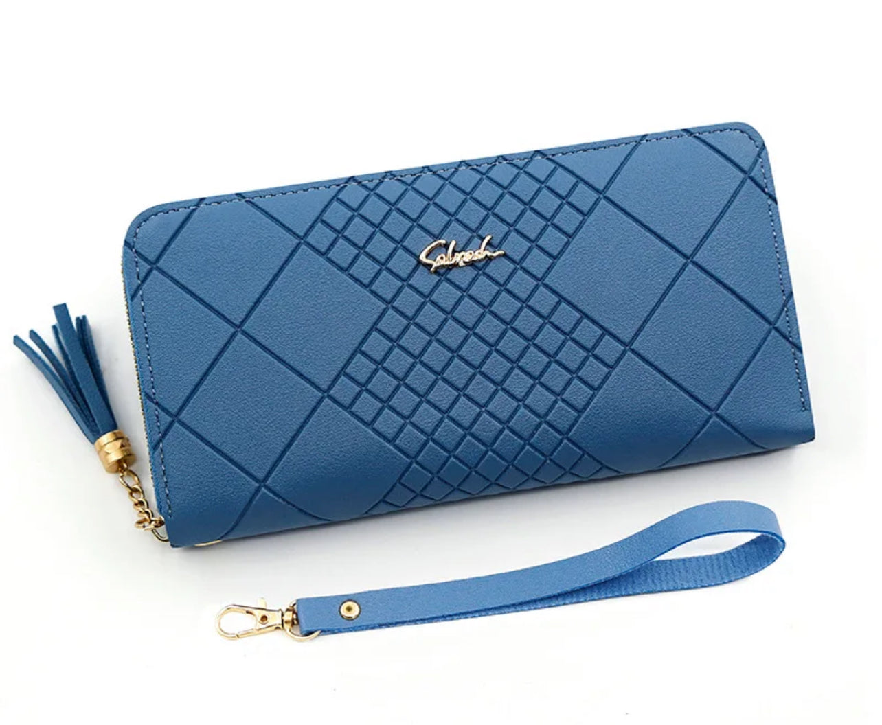 Modern Wristlet, Faux Leather Clutch Wallet