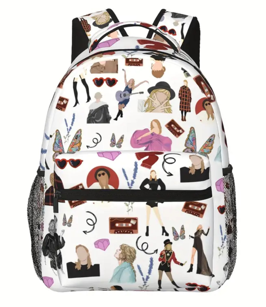 “Swifties Backpack” Music Singer Lovers, Large Capacity School/Laptop/Carry Bag