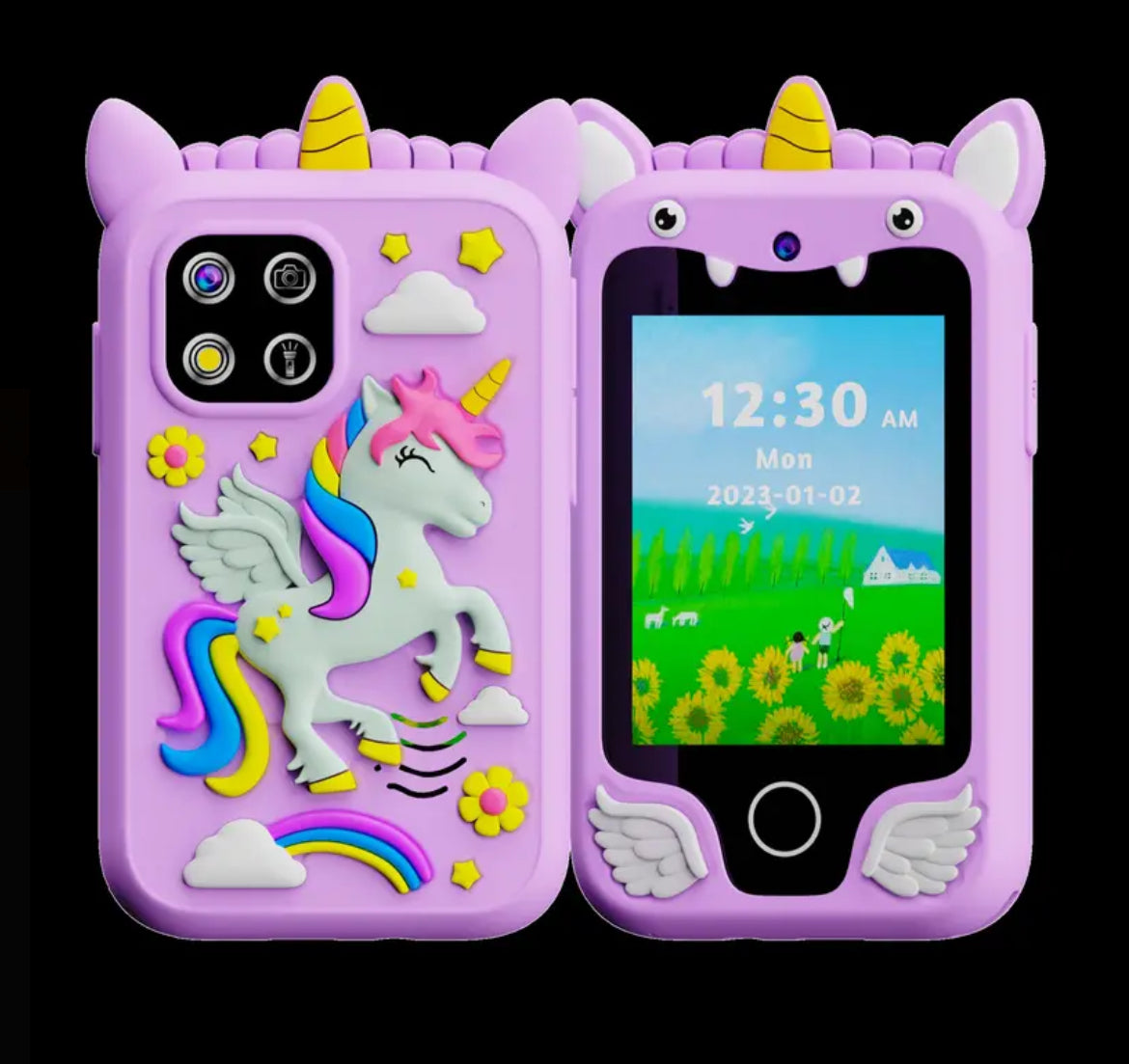 Kids Smart Phone Toys, Touchscreen HD Dual Camera Cell Phone For Kids