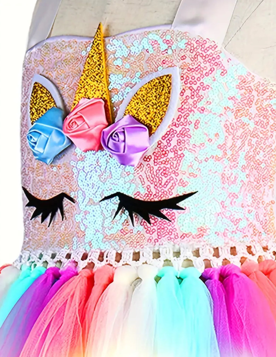 LED Girls “Unicorn Glitter”Princess Dress