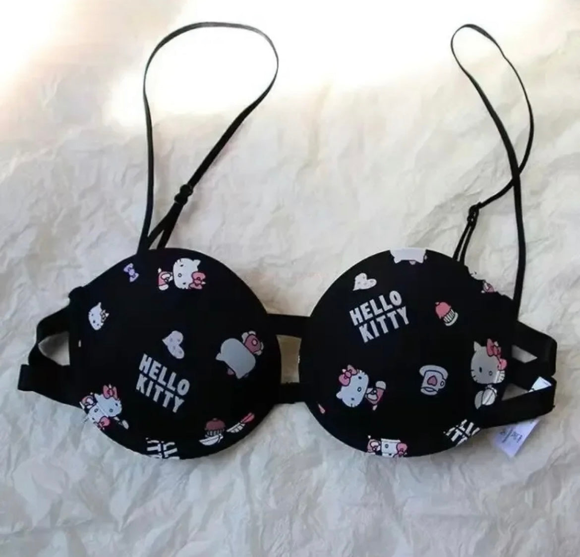 Conjunto de ropa interior, bragas y sujetador de Sanrio Hello Kitty ♥️ Sujetador push up (talla pequeña)