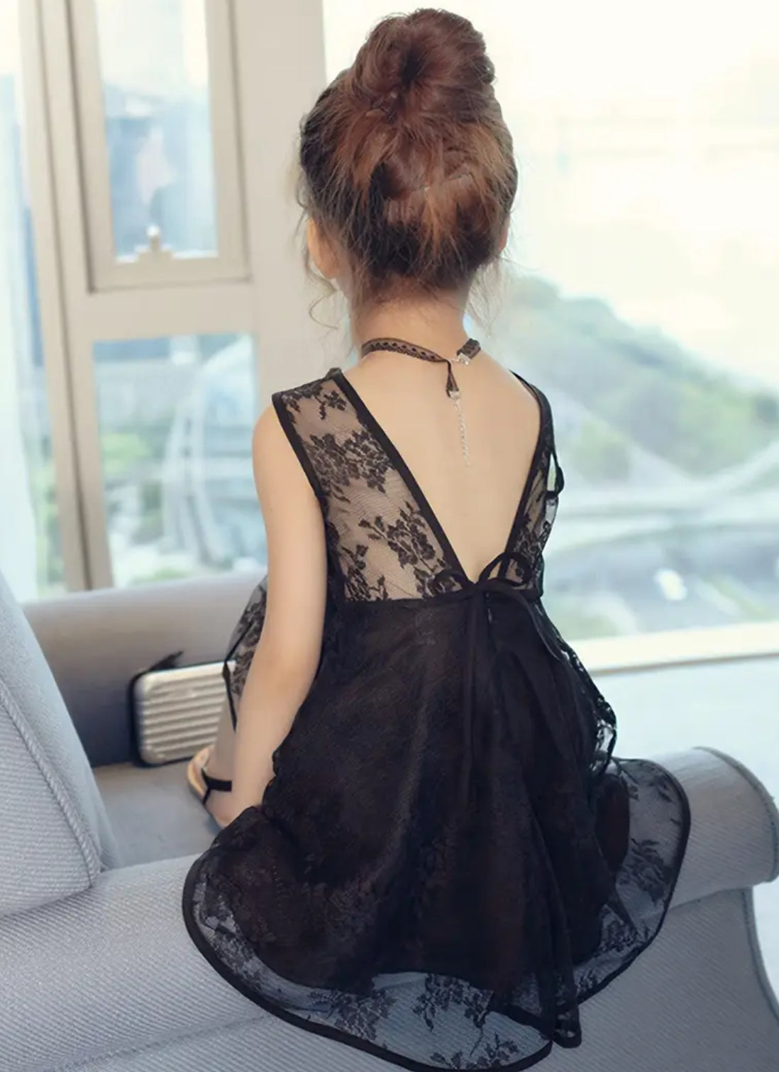 ‘Little Black Dress’ Elegant Sleeveless Dress for Girls 