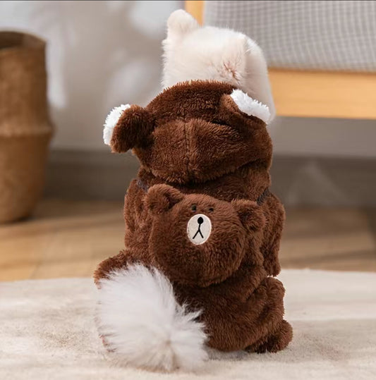 Modish Bear, Hooded Jumpsuit for Dogs