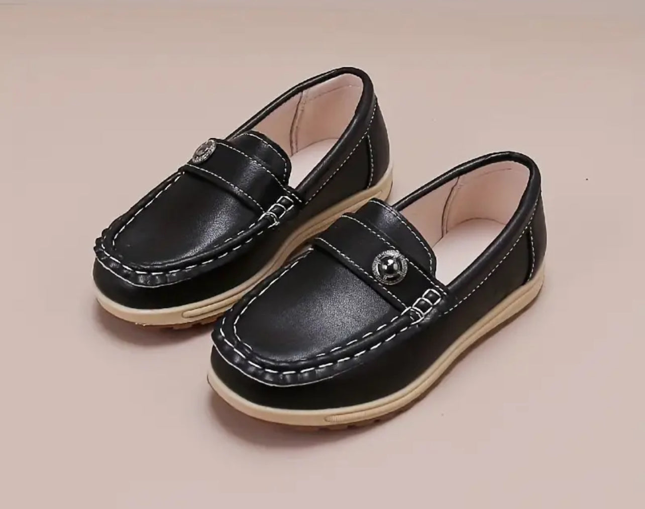 Casual Solid Color Slip On Loafer Shoes For Boys, Comfortable Lightweight