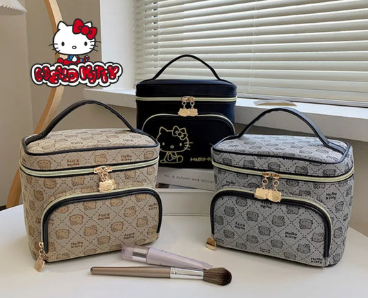 Bolsa de lona portátil con dibujos animados de Hello Kitty de Sanrio