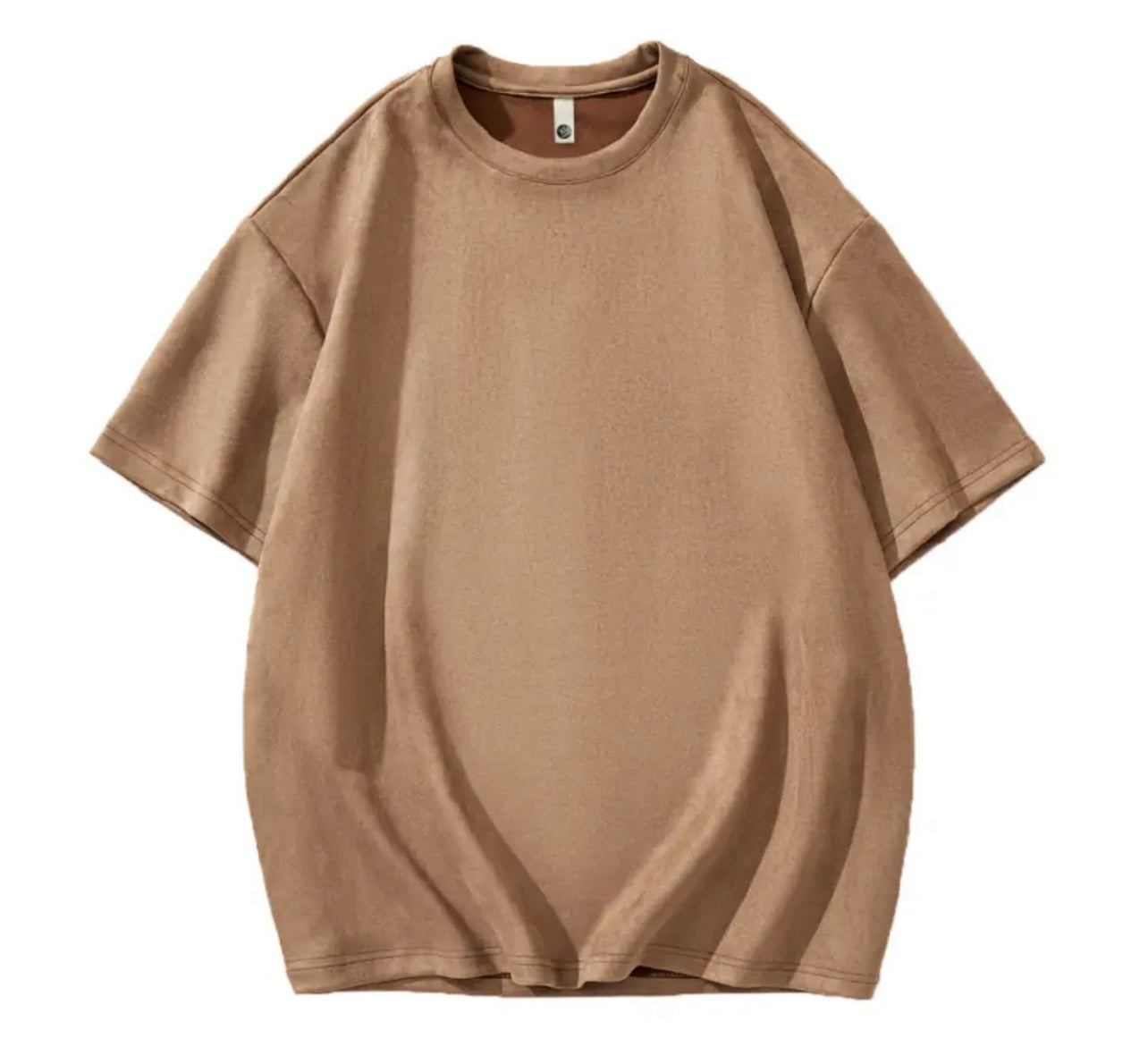 Retro, Men's Oversized, Suede Short Sleeve T-shirt