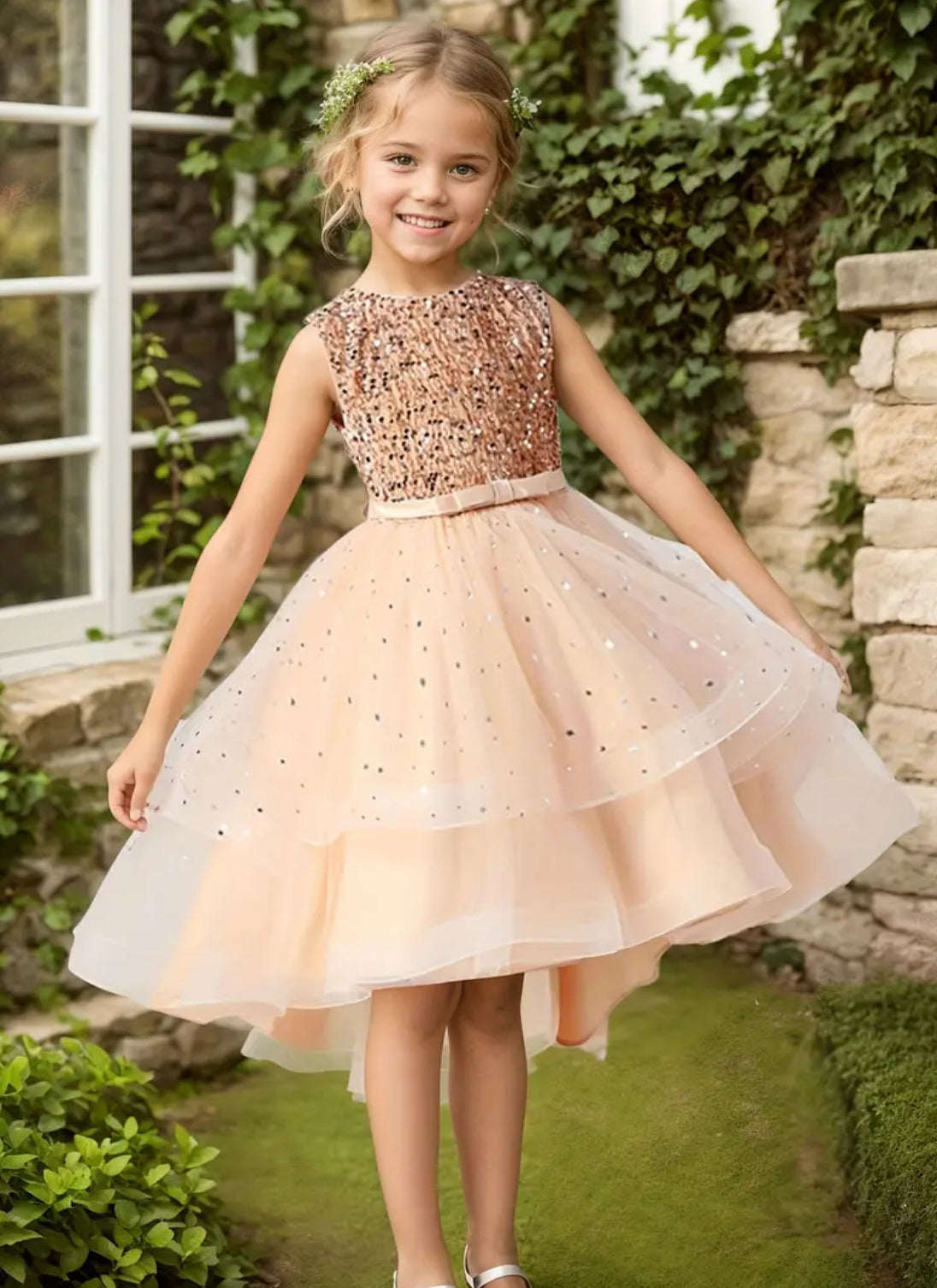 “Sparkling & Divine” Princess Dress With Train, Teens