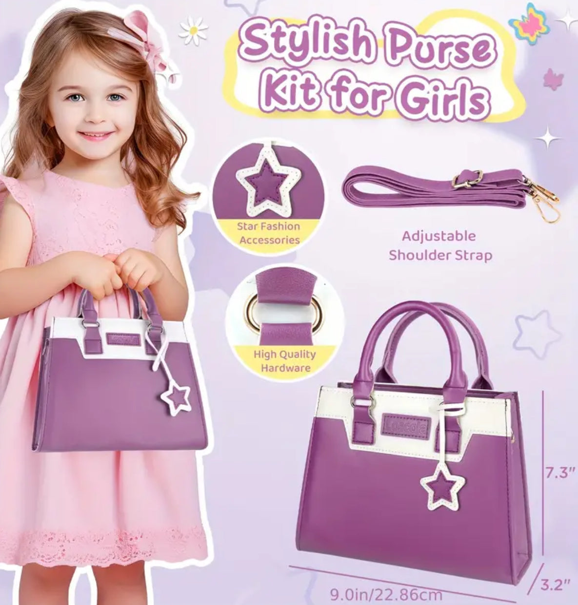 Kids Purse With Pretend Makeup, 29 pcs