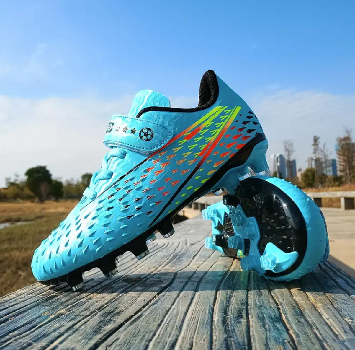 Teens, Professional Outdoor Breathable Soccer Training Sports Shoes