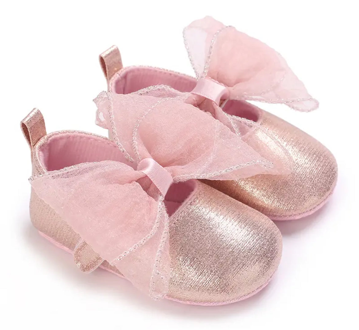 New Fashion Newborn Baby Flats, Pink Baby Shoes Non-slip Cloth Soled, Glam ✨ Baby Collection