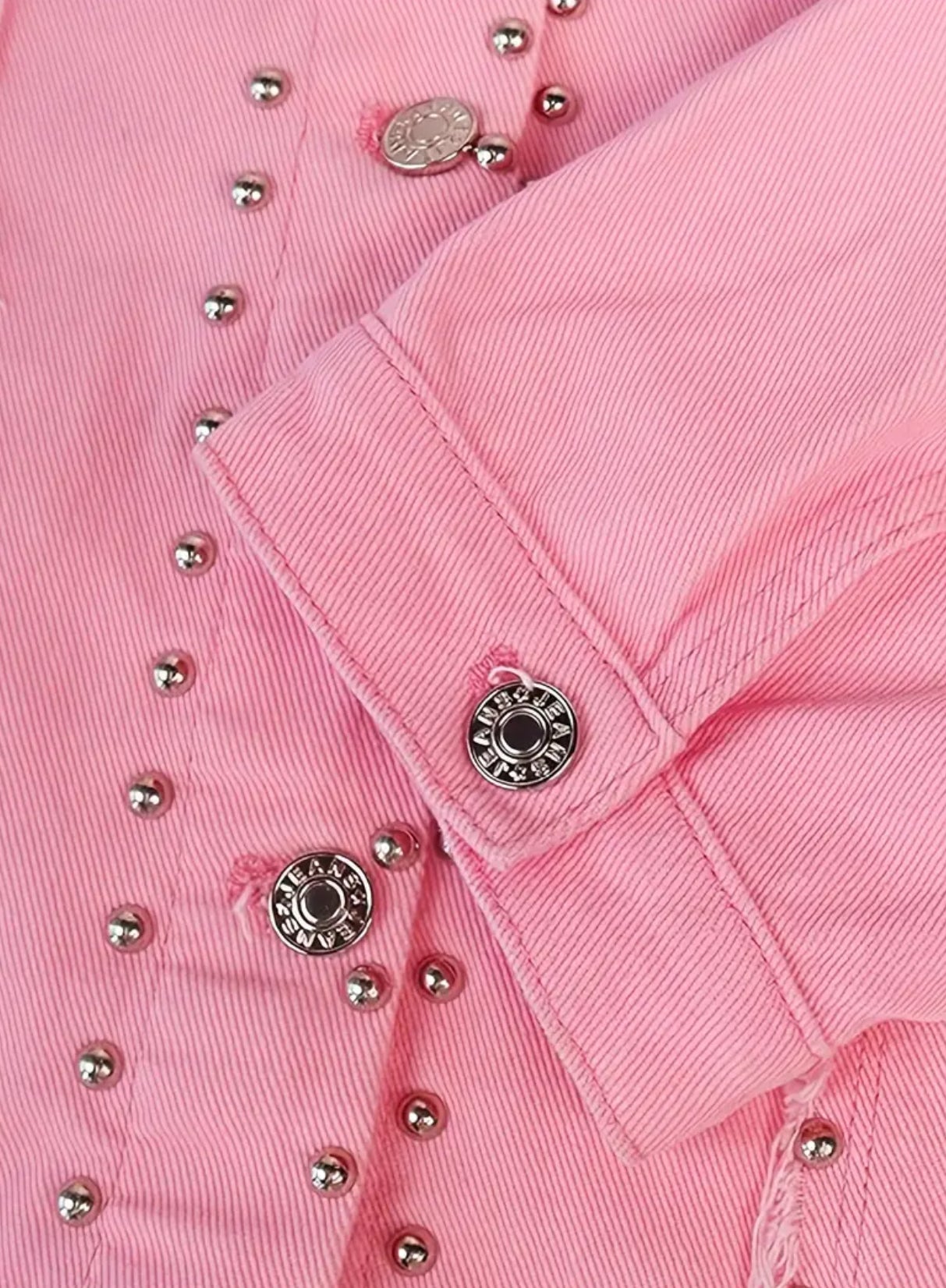 Studded Denim Jacket, Raw Detail